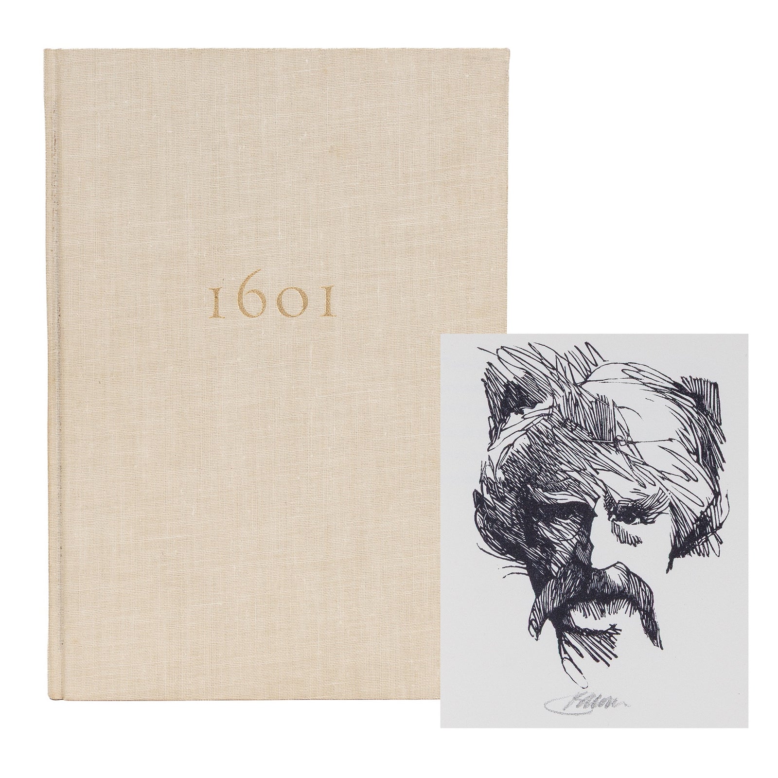 <center> Mark Twain + Barry Moser <br><i> 1601 : Conversation in the Time of the Tudors </i><br> Wood Engraving SIGNED by Moser <br><i> 'Lazarus edition' </i><br> Limited Edition #4 of only 200  </i><p> 1978 </center>