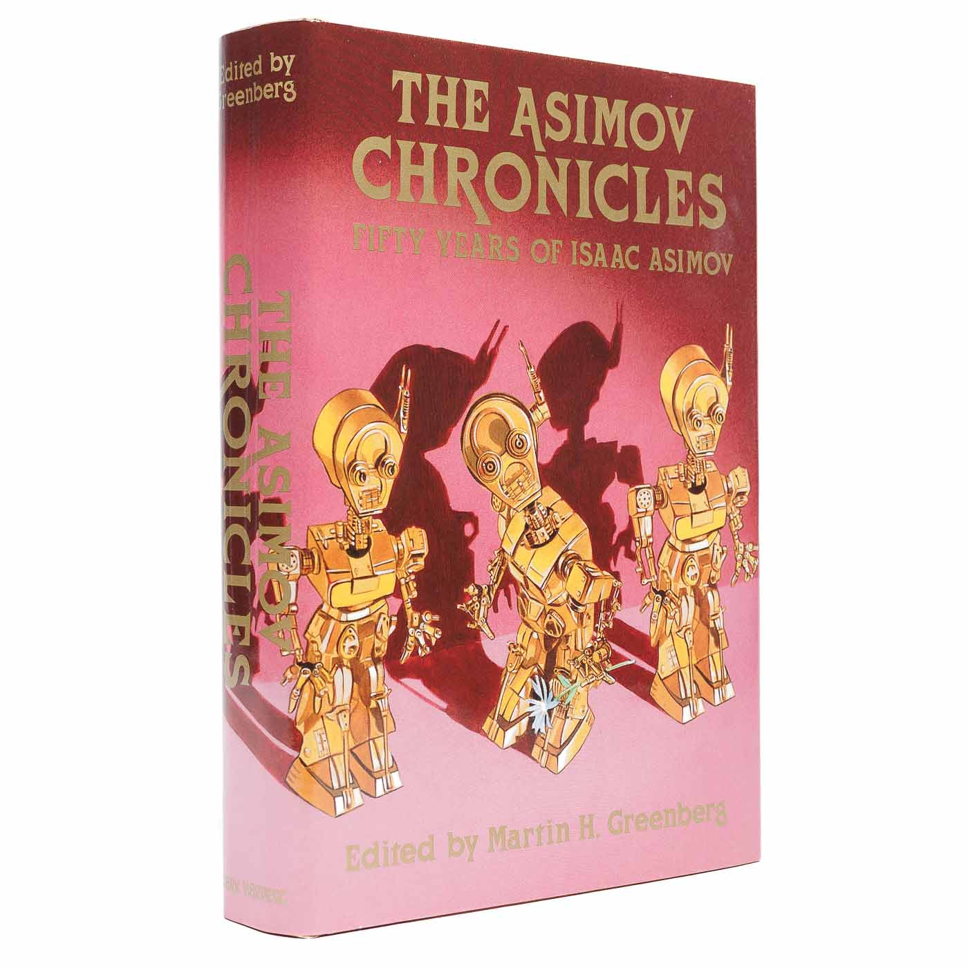 <center> Isaac Asimov <br><i> THE ASIMOV CHRONICLES </i><br> Deluxe Signed Limited Edition <p> Dark Harvest 1989 </center>