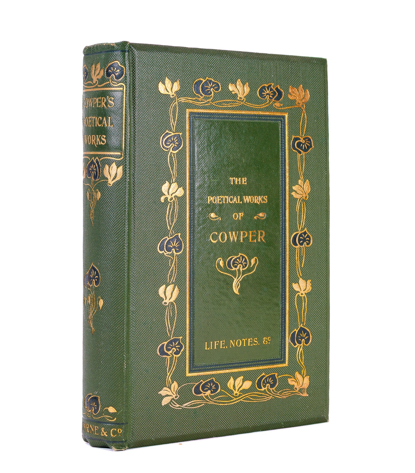 <center> William Cowper <br><i> Poetical Works </i><br> FINE GILT BINDING <p> 1894 </center>