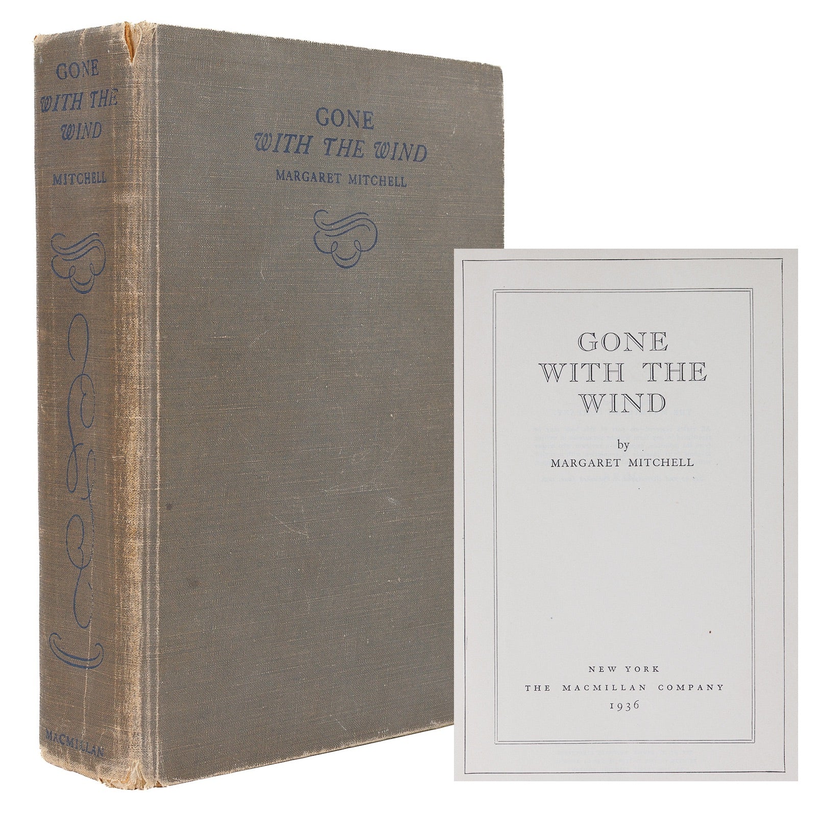 Front cover Margaret Mitchell Gone With the Wind first edition June 1936 Macmillan New York