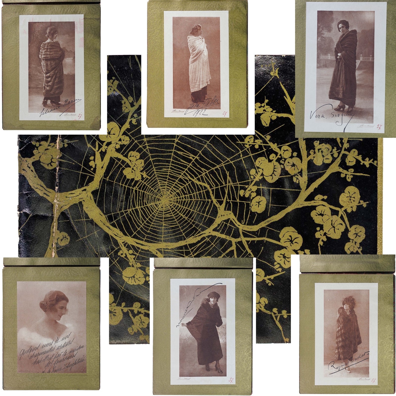 <center> Henri Manuel <br><i> Models in Furs - French Fashion </i><br> Models , Actresses and Dancers Posing in Furs <p> 1925 </center>