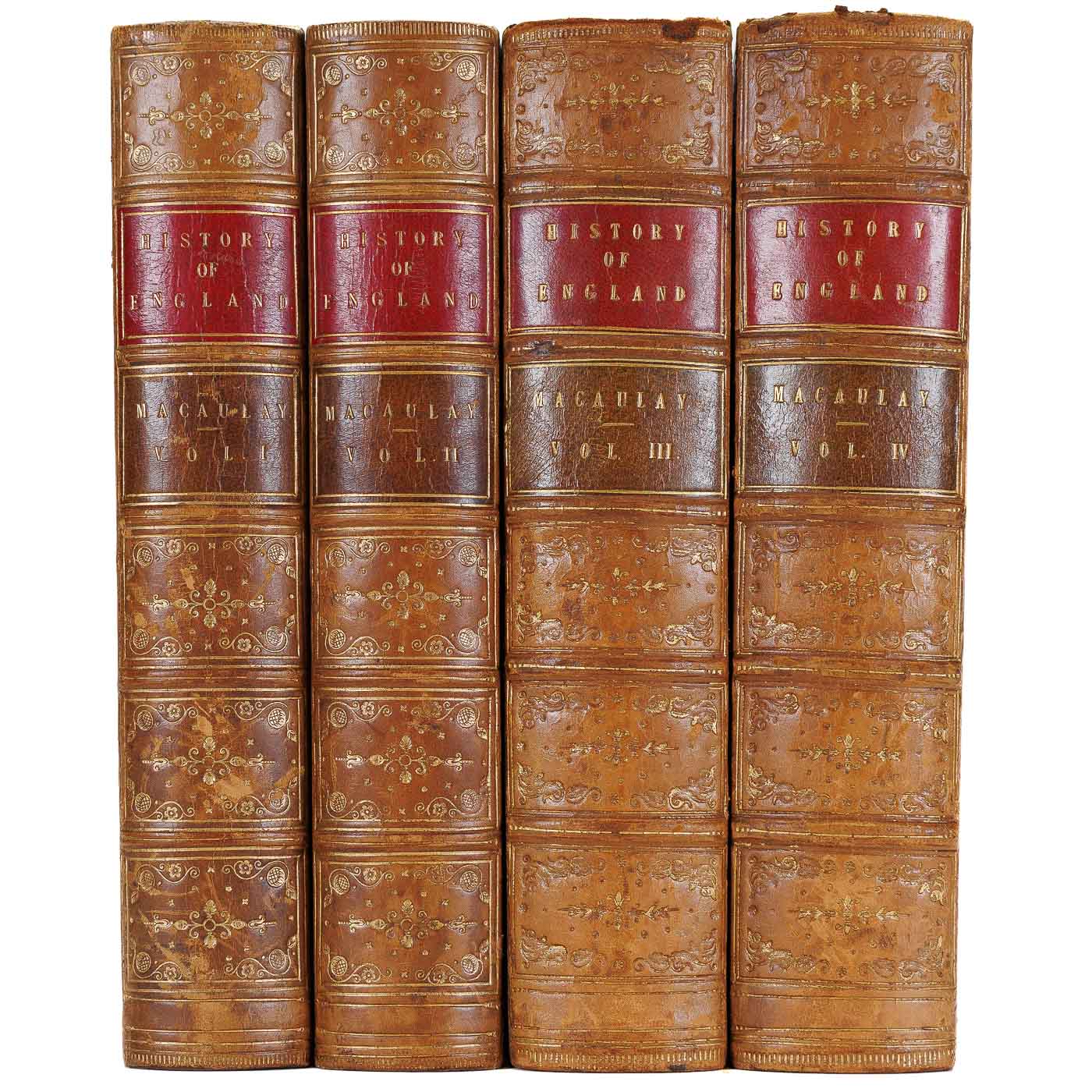 <center> HISTORY OF ENGLAND  <br> 4 Volume Set <p> 1854 <br></center>