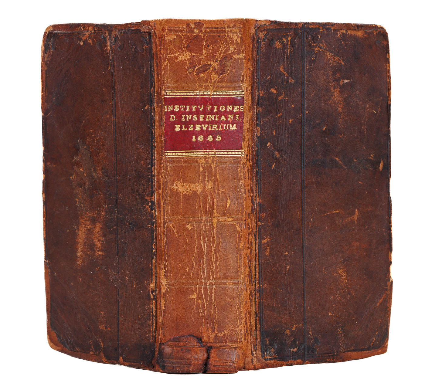 <center> Institutes of Emperor Justinian <br><i> INSTITUTIONES D. JUSTINIANI </i><br>Roman Law <br><i> Daniel Elzevir </i><p> 1664 </center>