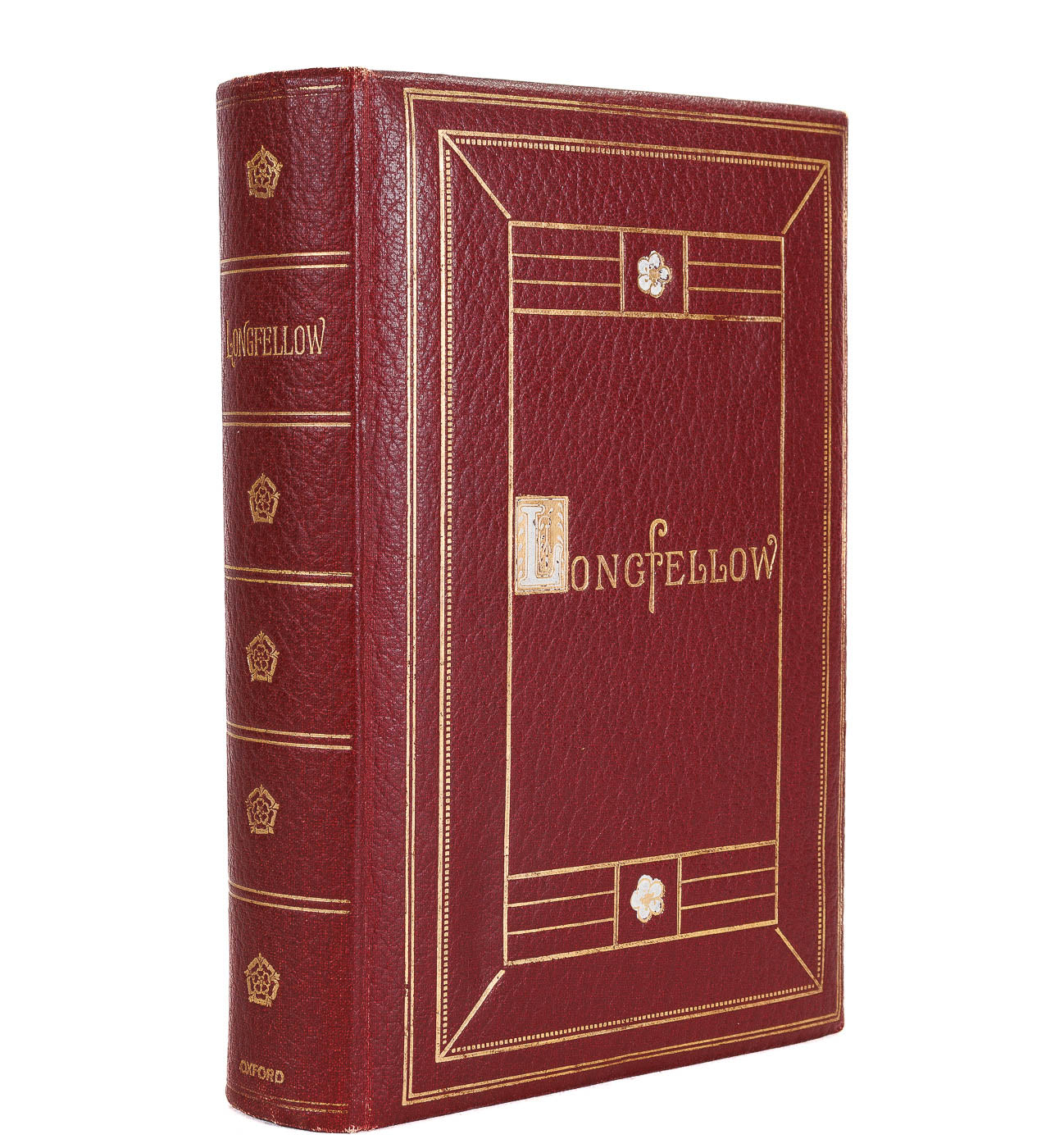 <center> Henry Longfellow <br><i> POETICAL WORKS </i><br> Gilt Binding <br><i> Oxford Edition </i><p> 1910 </center>