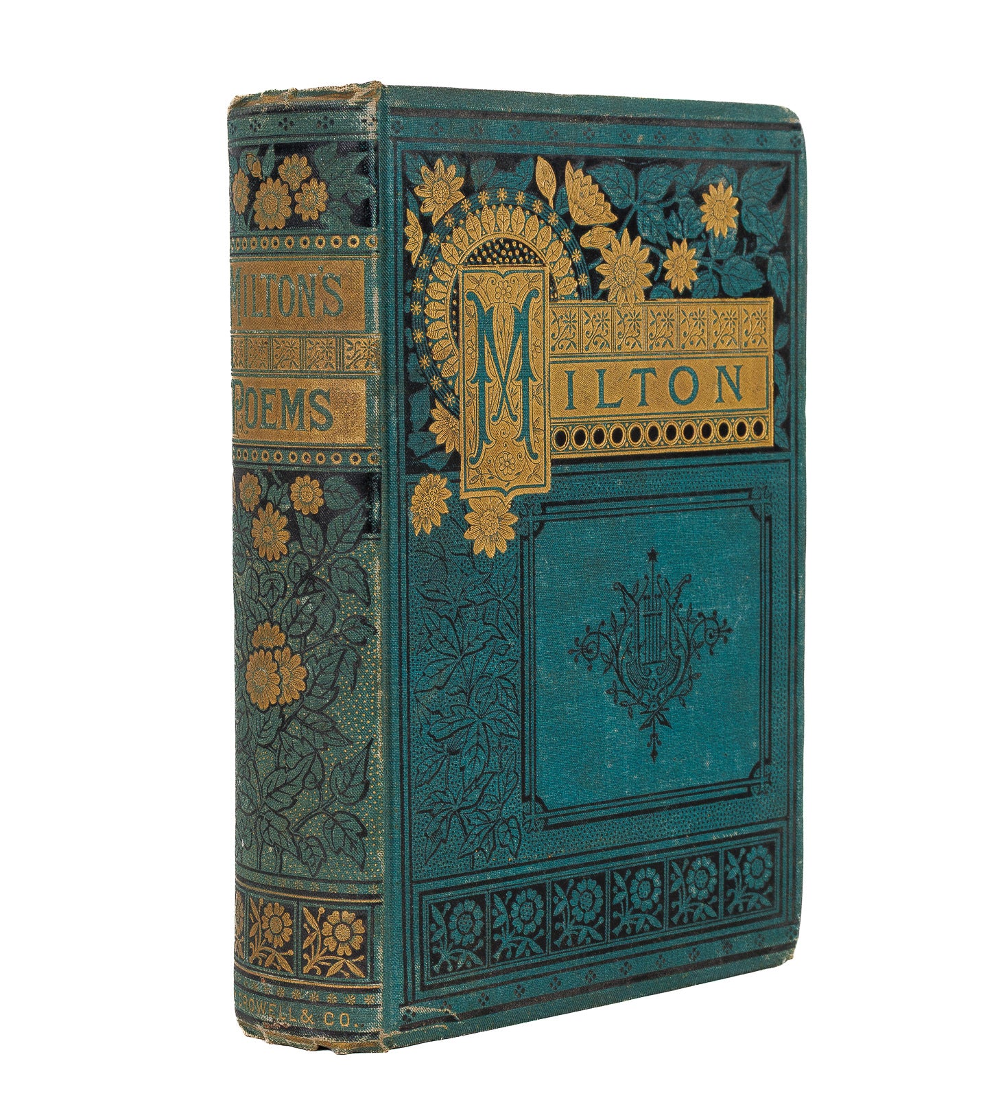Poetical Works of John Milton — gilt decorative cloth, Thomas Y. Crowell & Co. c.1880, gallery view