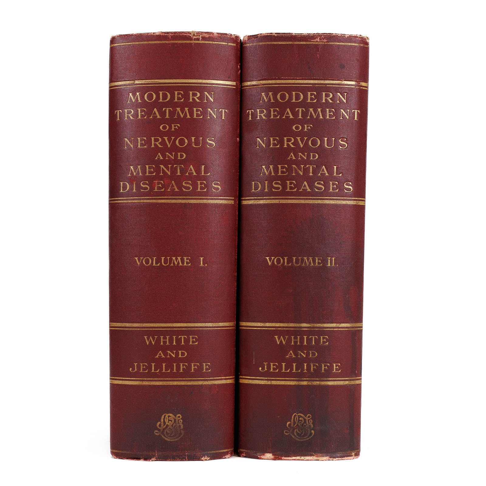 <center>White & Jelliffe <br> NERVOUS AND MENTAL DISEASES <br> 1913 <br><i> Rare 2 volume set </i><p></center>