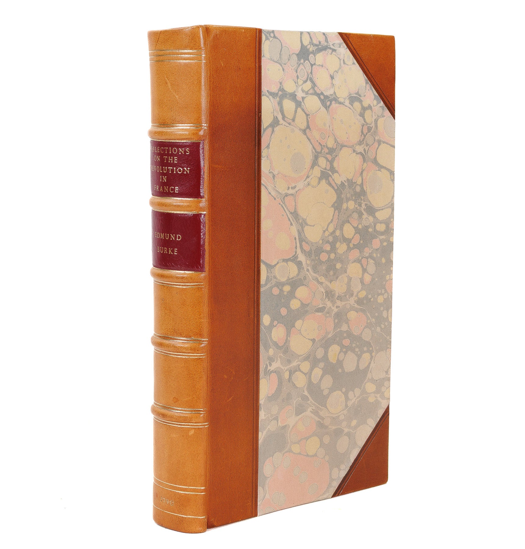 <center> Edmund Burke  <br><i> Reflections on the Revolution in France </i><br> Rare DUBLIN Imprint <p> 1790 </center>