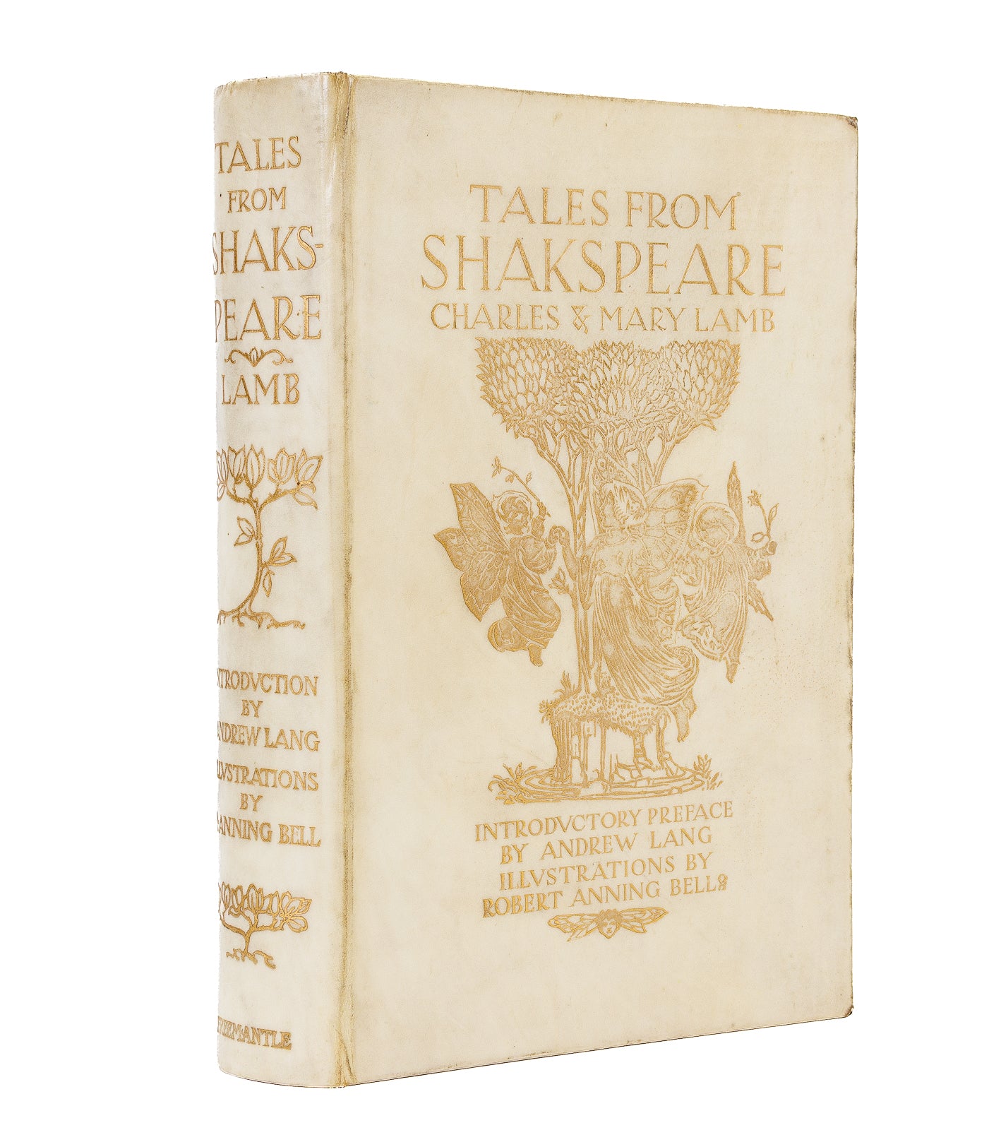 Charles & Mary Lamb Tales From Shakspeare — full gilt vellum, Anning Bell illus., Freemantle 1899, gallery view