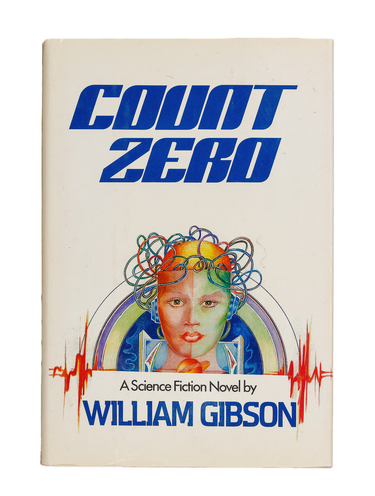 Front cover William Gibson Count Zero first edition dustjacket Arbor House 1986 cyberpunk
