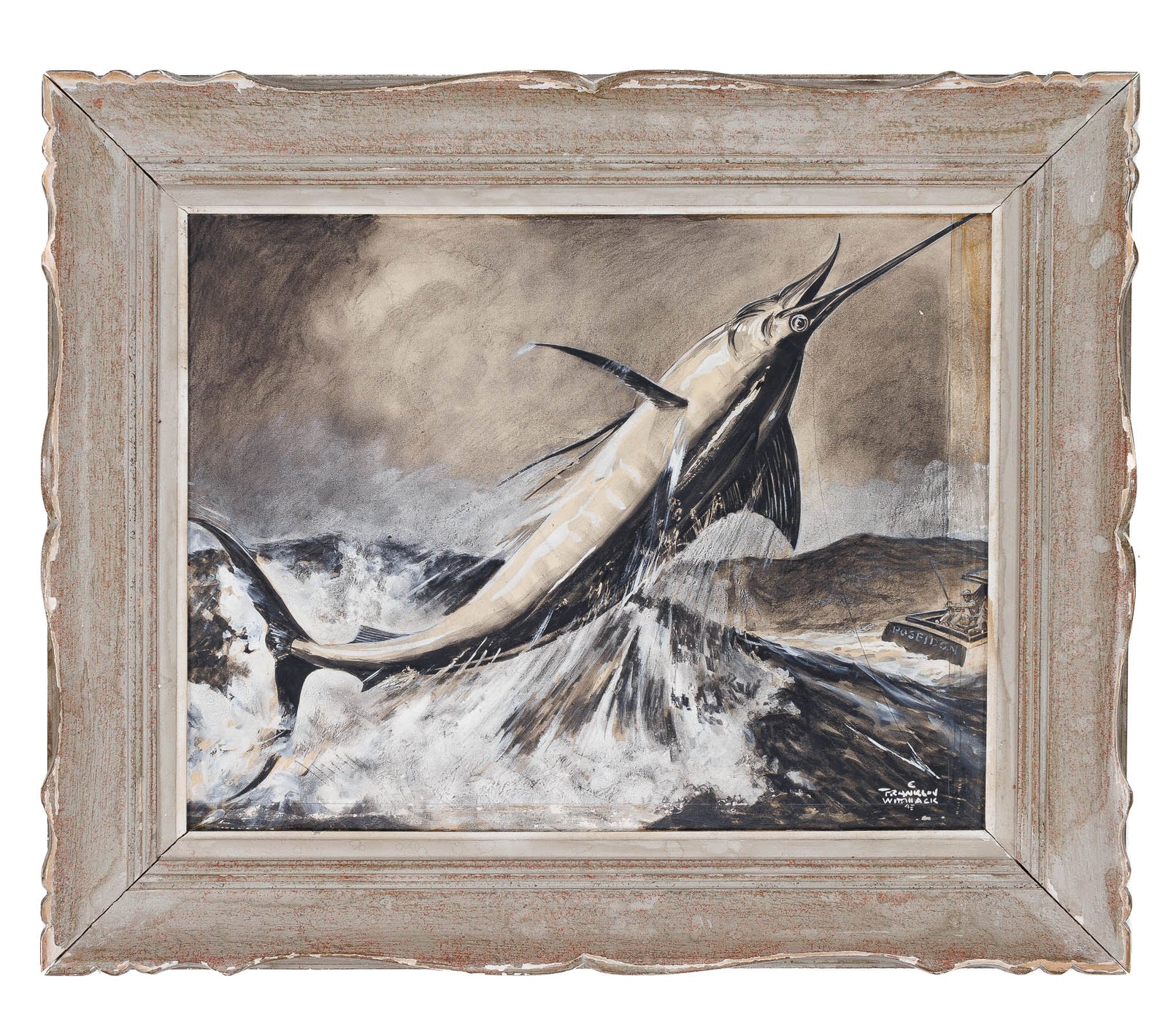 <center> Edgar Franklin Wittmack <br><i> ORIGINAL ILLUSTRATION PAINTING </i><br> Celebrated New York Magazine Illustrator <br><i> Contemporary of Norman Rockwell </i><p> 1945 </center>